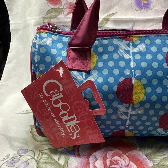 New Caboodles‎ Sweetheart Tote Purse Tote *** Blue and Pink *** - Picture 3 of 7